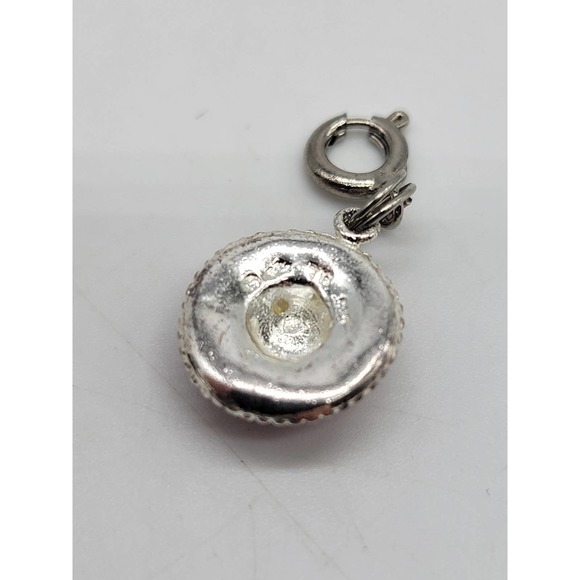 Sterling Silver Red Hat Bracelet Charm Some Flaws Please Read - Picture 3 of 6